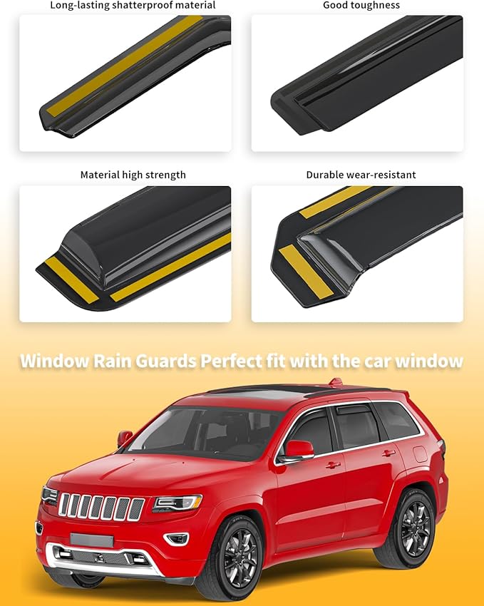 in-Channel Window Rain Guards Fit - Image 8