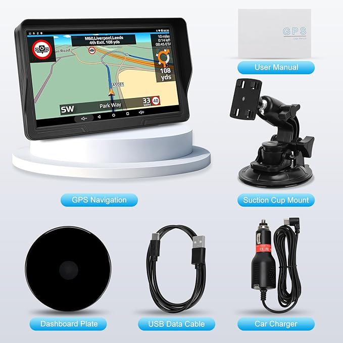 GPS Navigator for Car Truck RV, 9 inch Touch Screen Latest 2025 Map, Real Voice - Image 5