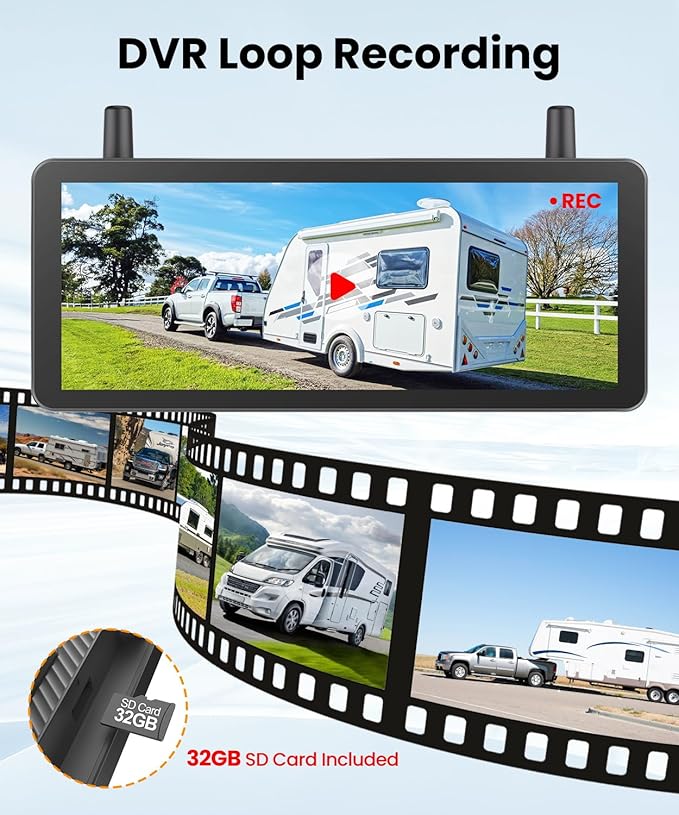 AUTO VOX Wireless Backup Camera Solar Magnetic: - Image 6
