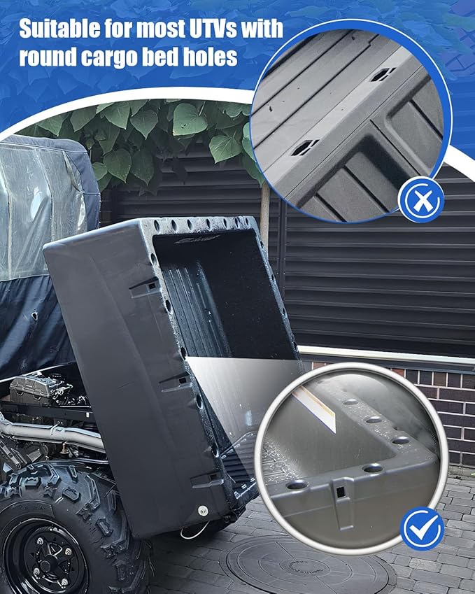 Upgraded Dual UTV Cargo Bed Tool Holders Compatible - Image 5