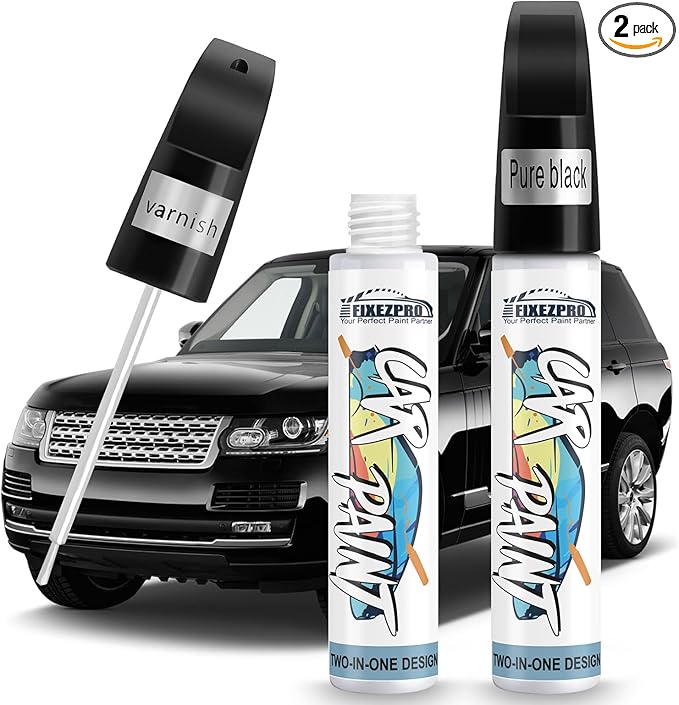 Black Touch Up Paint for Cars, Car Scratch Repair Pen, Color Accurate by FIXEZPROCarPaint