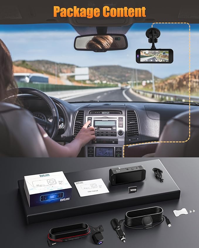 Dash Cam Front and Rear, 8K/2.5K UHD Dash Camera - Image 7
