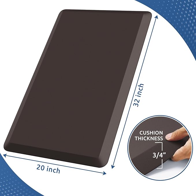KitchenClouds Kitchen Mat Cushioned Anti Fatigue Rug 20"x32" Waterproof - Image 2