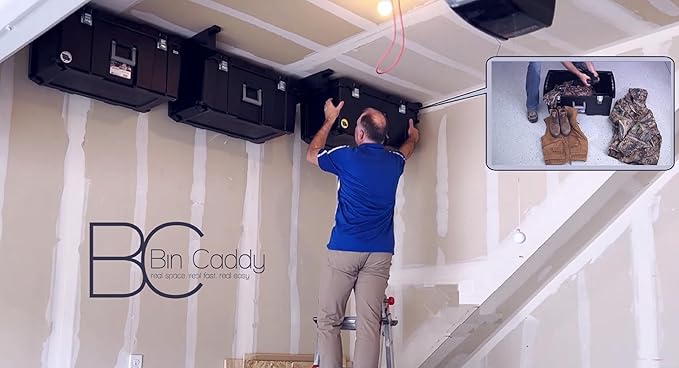 Overhead, Space-Saving Storage Tote Organizational Solution - Image 3