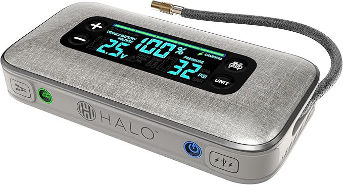 HALO Bolt Ultimate 3 Portable Car Battery Jump Starter | 130 PSI Air Compressor - Image 2
