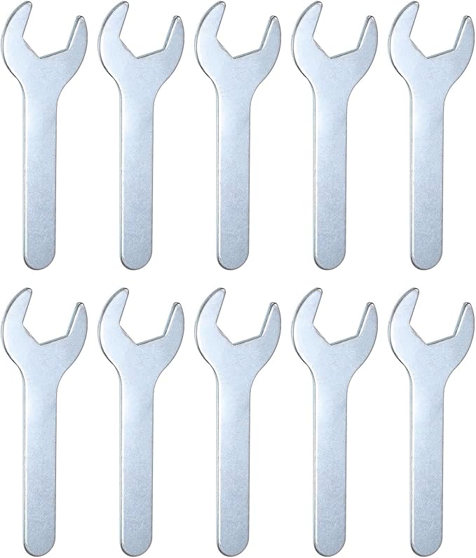 HARFINGTON 10pcs Small Wrench Open End Wrench 23x126x2.8mm Metric U-Shaped by HARFINGTON