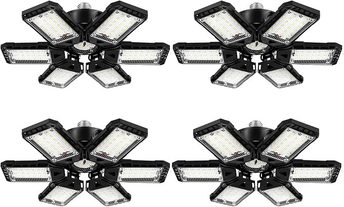 LED Garage Lights 4 Pack -180W, 18000LM 6500K Led Shop Light by Aoretic
