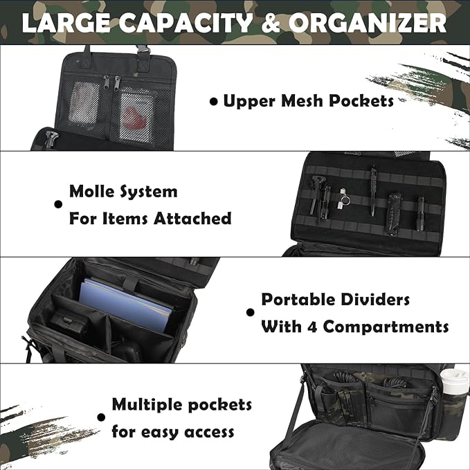 Patrol Bag Law Enforcement, Police Gear Car Front Seat Vehicle Organizer Bags - Image 2