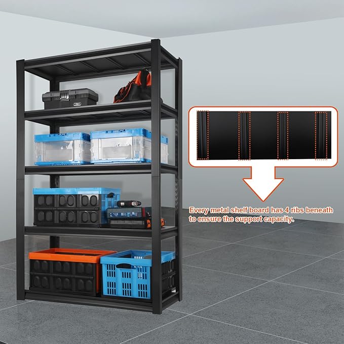 PACHIRA E-Commerce 72" Garage Shelving Heavy Duty, Wide Size Storage Shelves - Image 4