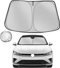 Windshield Sun Shade for 2019-2025 Volkswagen VW Jetta Foldable Sun Sunshade by Fonowka