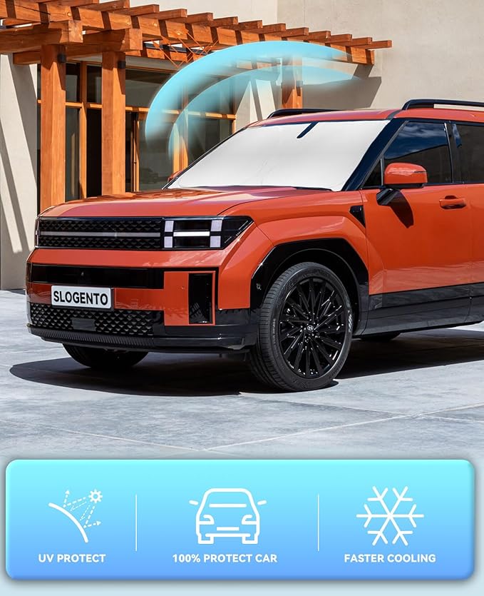 Sunshade for Santa Fe Windshield Sun Shade for 2019-2024 2025 2026 Hyundai - Image 5