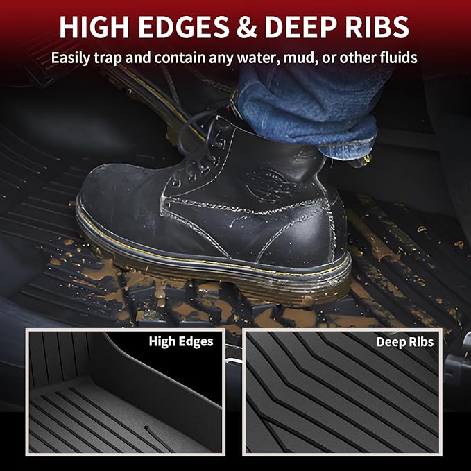 LASFIT Floor Mats for Mercedes Benz E Class 2017-2023 Fit Sedan & Wagon Only - Image 3