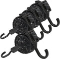 Bungee Cords with Hooks Heavy Duty, Flat Adjustable Bungee Cords with Hooks 40 by Rugtol