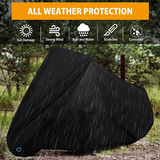 Motorcycle Cover All Season Universal Weather Waterproof Motorbike Cover - Image 5