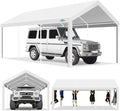 COBIZI Carport 10x20ft Heavy Duty Portable Garage, 2.0 Powder Coated Frame by COBIZI