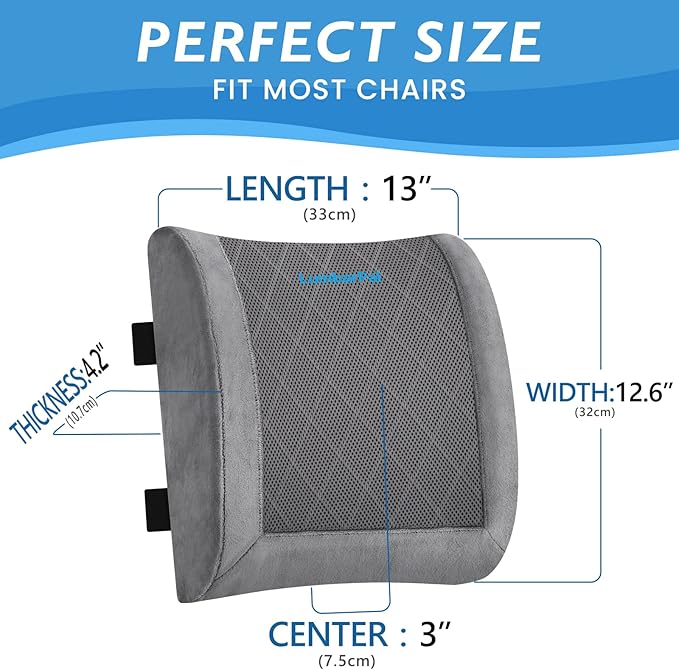 Lumbar Support Pillow for Office Chair Back Support Lumbar Pillow for Car - Image 2