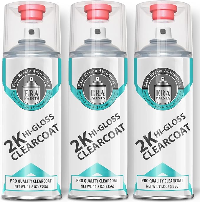 ERA Paints 2K High Gloss Automotive Clear Coat Spray/Aerosol Can – Professional by ERAPaints-AutomotiveTouchUpPaint