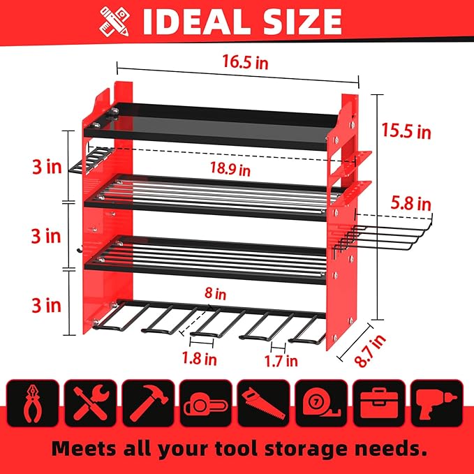 Power Tool Organizer Wall Mount - Image 2