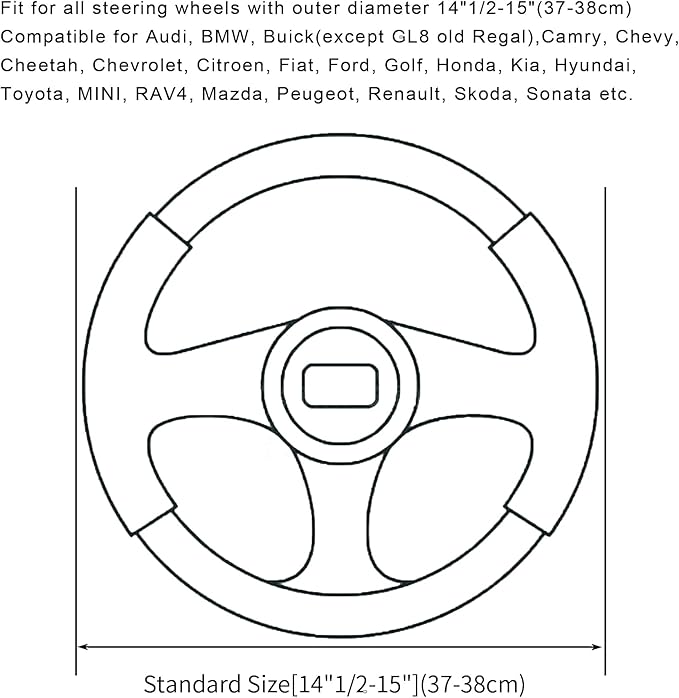 Soft Car Steering Wheel Cover for Sedan, Warm Luxury Velvet, Anti Slip - Image 8