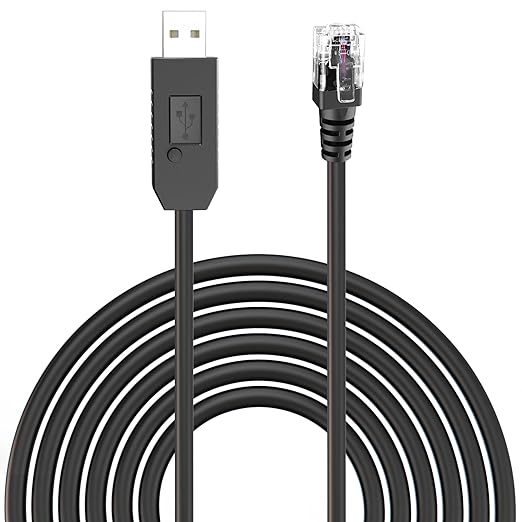 Radar Detector Cable, USB to RJ11 Plug Power Cord by Jsvecip