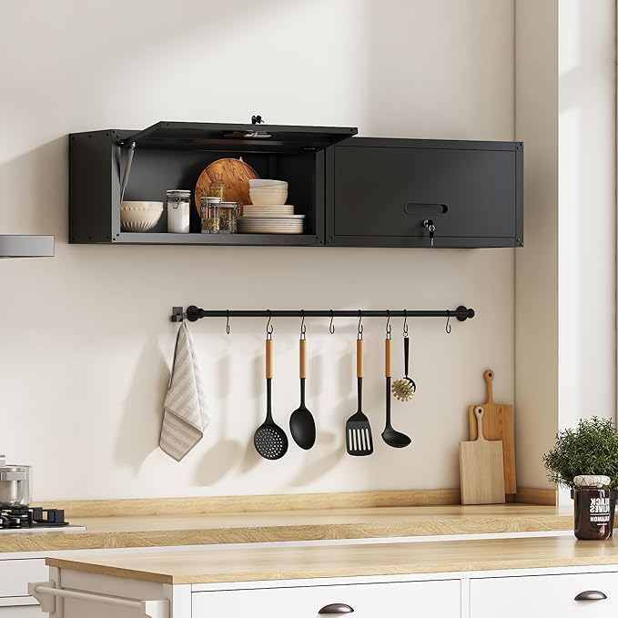 Metal Tool Cabinet, Garage Storage Cabinet System, Wall Cabinet & Locking - Image 2