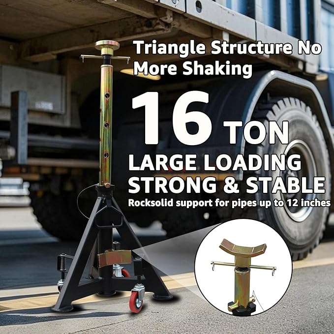 BESTOOL 16 Ton Heavy Duty Jack Stands – 35, 000 lbs Capacity, Adjustable 26" to - Image 3