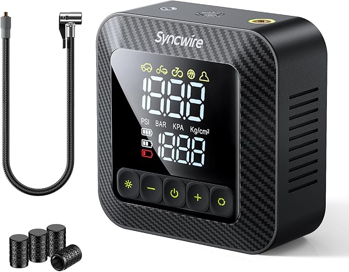 Syncwire Tire Inflator Portable Air Compressor 150PSI Air Pump by SYNCWIRE