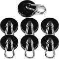 DIYMAG Black Magnetic Hooks, 110LBS Strong Heavy Duty Neodymium Magnet Hooks by DIYMAG