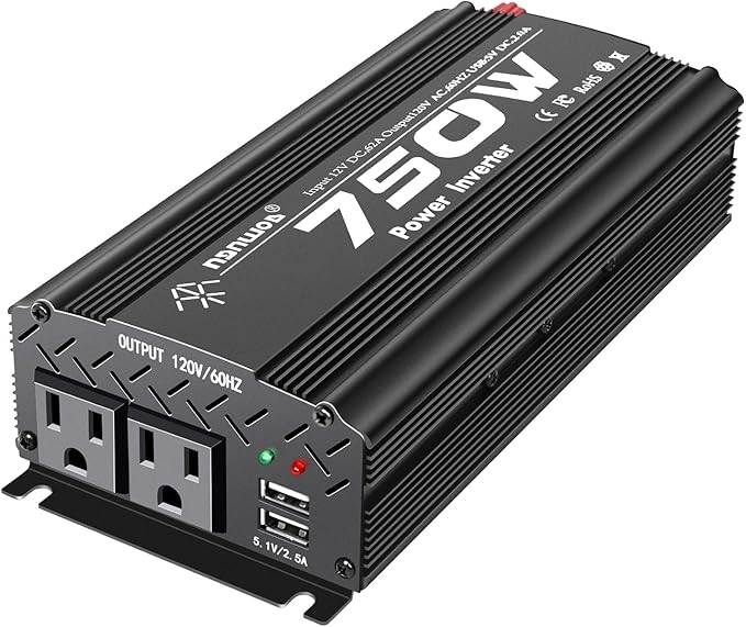 12V to 110V Inverter - 750W Car Inverter by TVNIKDPOWERINVERTER
