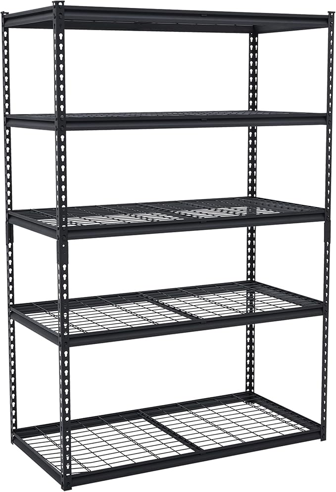 400LBS Storage Shelves，71" H x 48'' W x 24" D Storage Shelves, 5-Tier by HOME