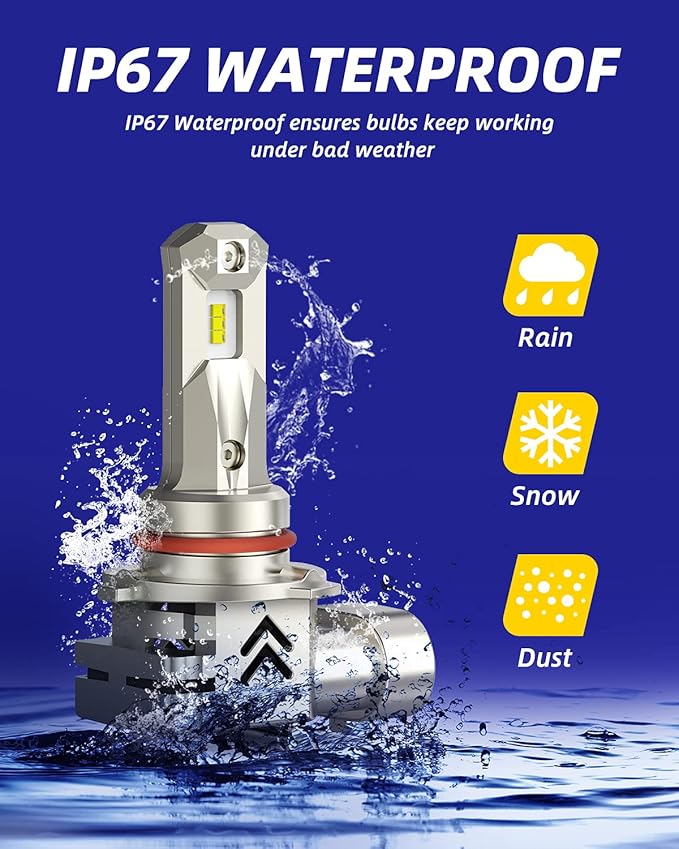 AUTOONE Upgraded 9005 LED Bulbs 22000 Lumens - Image 6