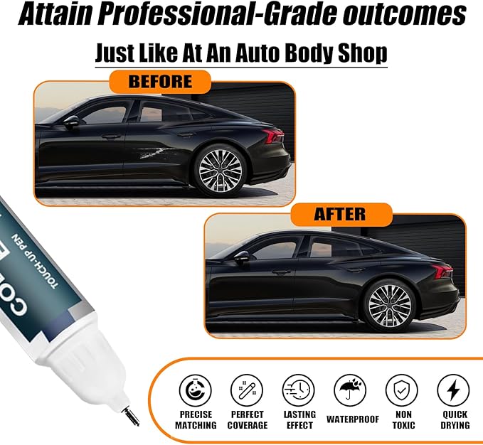 Mythos Black Metallic Touch Up Paint Compatible - Image 2