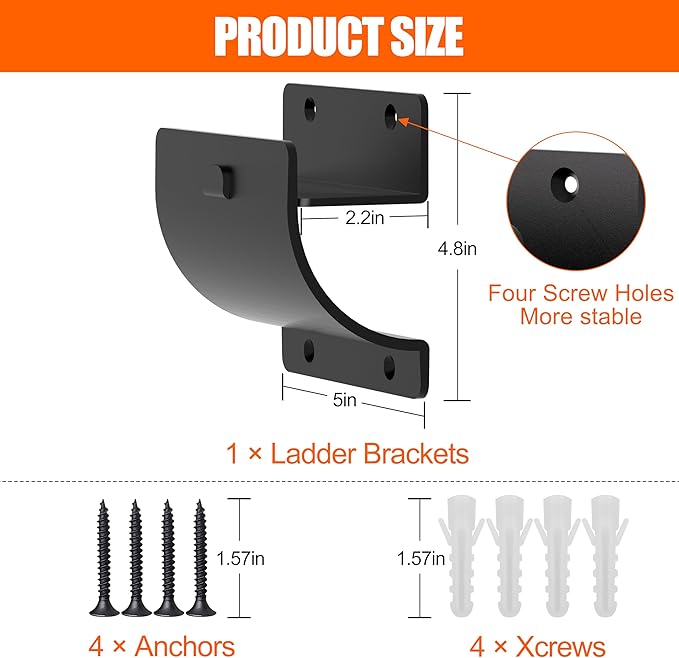 Ladder Hooks, 1 Pack Ladder Hangers - Image 2