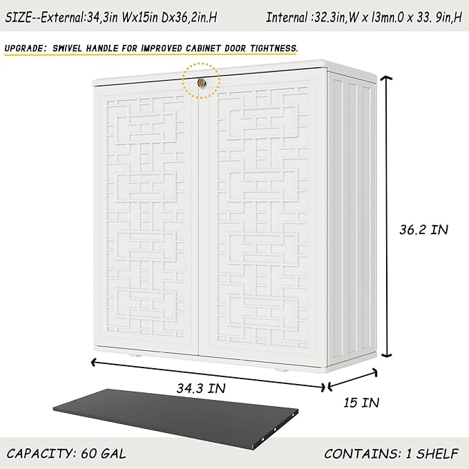 Indoor Outdoor Storage Cabinet Waterproof - Image 3