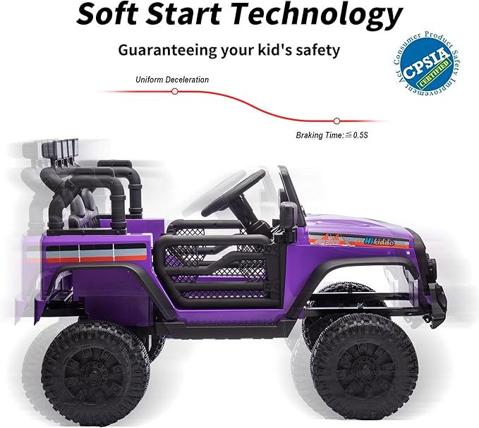 12V Kids Ride on Car Truck, Kids Electric Vehicles Car Ride on Toy - Image 8