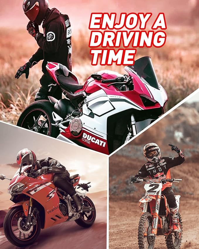Motorcycle Gloves, Touchscreen Motorbike Gloves - Image 7