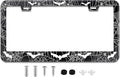 License Plate Frame for Bats and Spider Webs Stainless Steel License Plate by TXWWXT