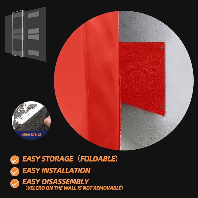 PROGOAL 2"/4" Thick Foam Protection Wall Pad，Gym Basketball-Court - Image 5