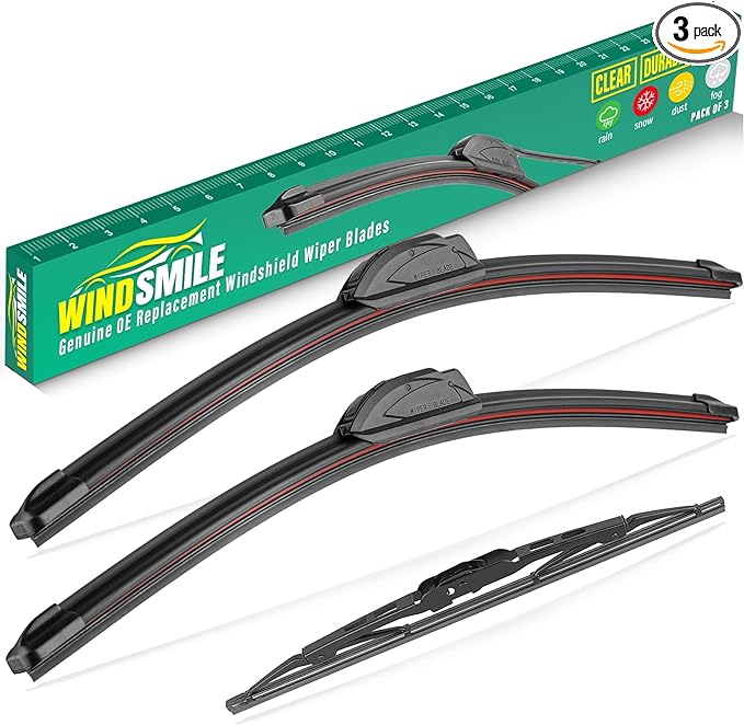 19" 19" 10" Windshield Wiper Blades Replacement by WINDSMILE