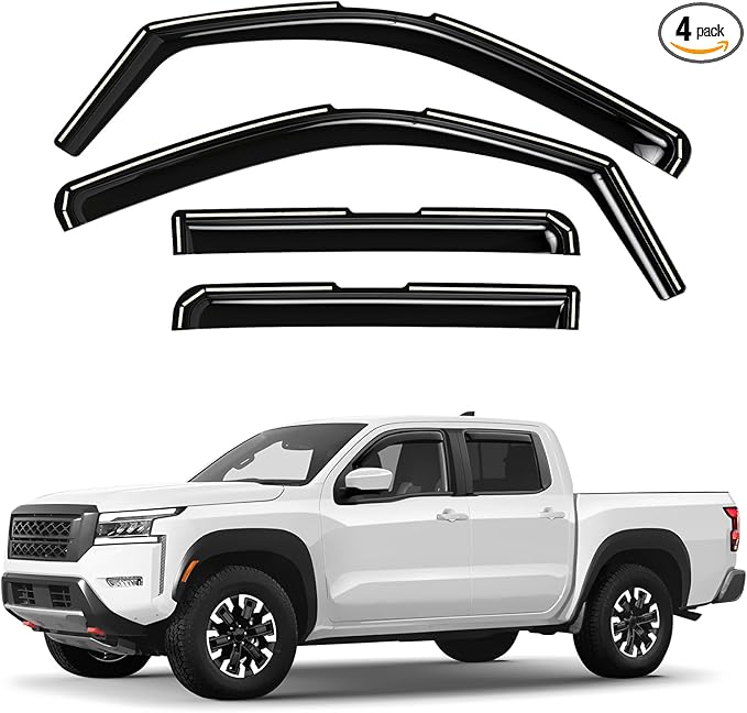 Window Deflectors Smoke Tinted in-Channel Side Window Vent Visor Deflectors by Unknown