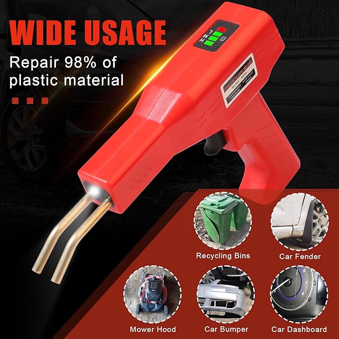 Upgraded 220W Cordless Plastic Welder, USB Rechargeable Cordless Car Bumper - Image 5