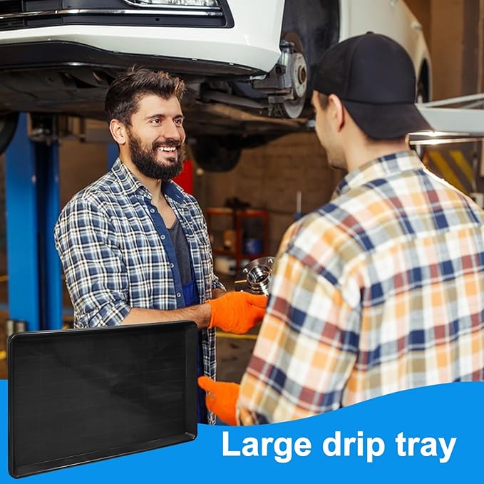 6Pcs Extra Large Auto Oil Drip Pan- 35.4 x 24 x1.6 Inches Oil Drip Tray - Image 6