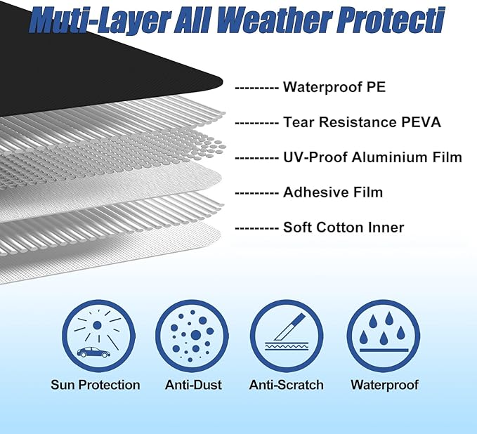 Waterproof Car Covers for 2010-2023 Chevy Camaro Custom Heavy Duty Waterproof - Image 3