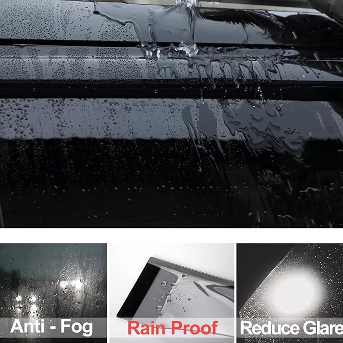 Smoke Front Window Visor Compatible - Image 8