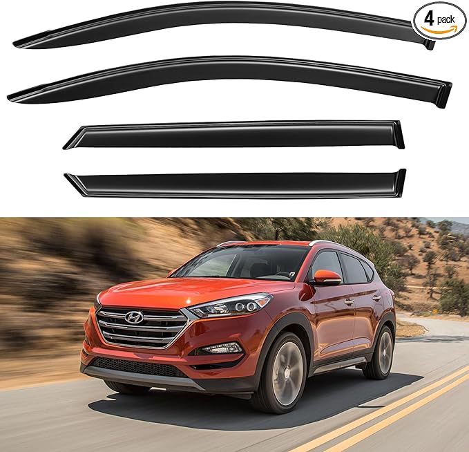 Window Visors Rain Guards for 2016 2017 2018 2019 2020 2021 Hyundai Tucson by YQAUTEC