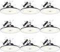 BBESTLED 9 Pack LED High Bay Lights 240W 33, 600LM 5000K, Dimmable UFO LED High by BBESTLED
