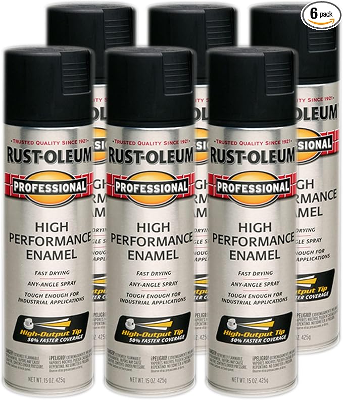 Rust-Oleum 239107-6PK Professional High Performance Enamel Spray Paint by Rust-Oleum