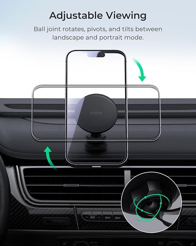 iOttie iTap 3 Magnetic Flush Mount Car Mount Phone Holder - Image 5