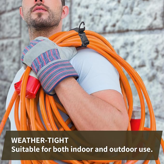 14 Pack 17 Inch Adjustable Extension Cord Holder Organizer - Image 4