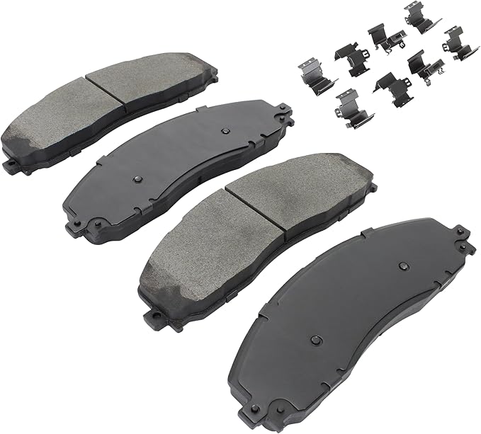 Premium Semi-Metallic Front Brake Pads Compatible - Image 2